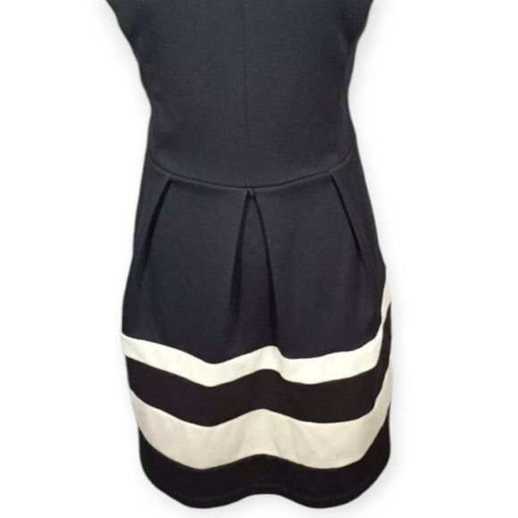 IZ BYER BLACK & BEIGE DRESS SZ.13 EUC - Picture 3 of 8